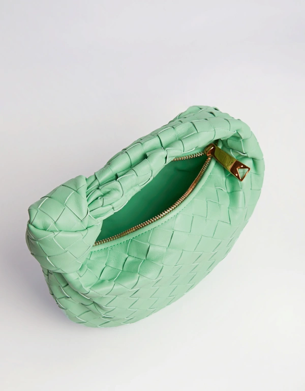 Bottega Veneta Jodie Mini Lambskin Top Handle Bag