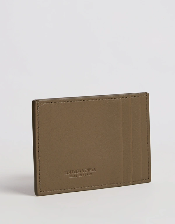Bottega Veneta Cassette Intreccio Leather Card Case