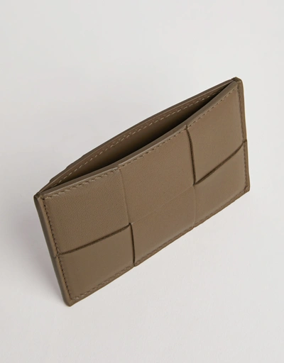 Cassette Intreccio Leather Card Case