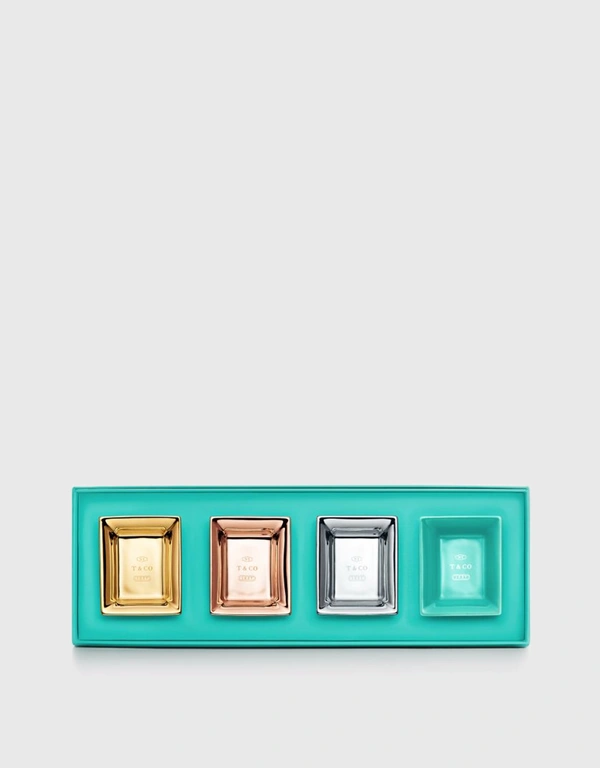 Tiffany & Co. Metallic Vide Poche Set Of Four