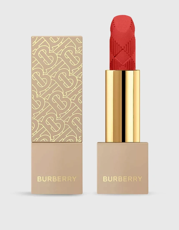 Burberry Beauty Kisses Matte Golden Lipstick-117 Burnished Red
