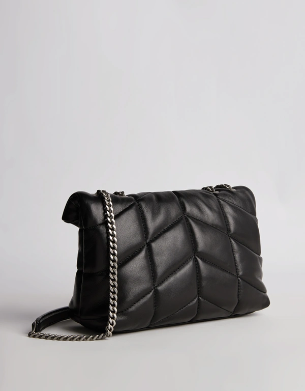Saint Laurent Loulou Puffer Mini Leather Shoulder Bag