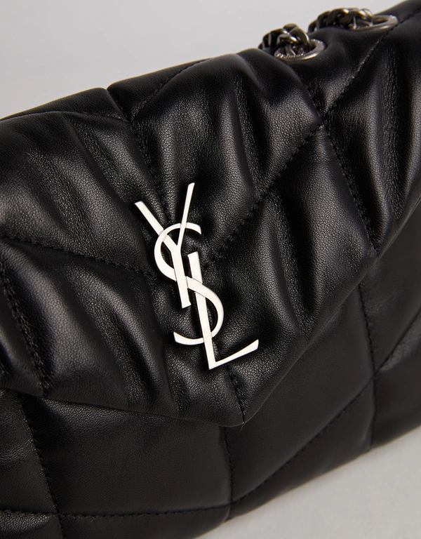 Saint Laurent Loulou Puffer Mini Leather Shoulder Bag