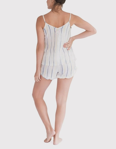 Rosie Cami Pajama Set-Ink Stripes