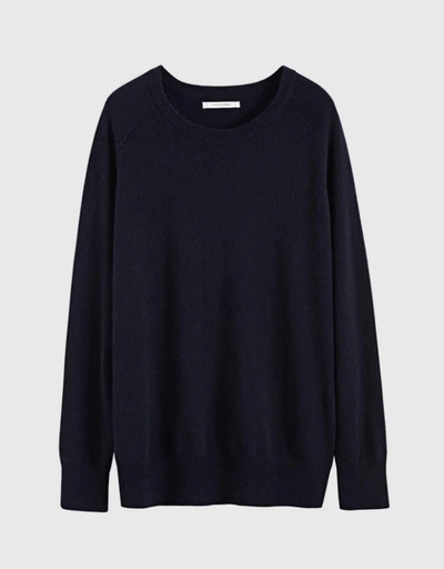 Cashmere Slouchy Sweater-Navy