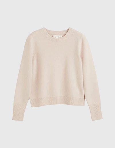 Cashmere Cropped Sweater - Bone