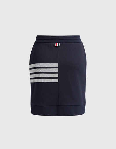Four Bar Mini Skirt-Navy