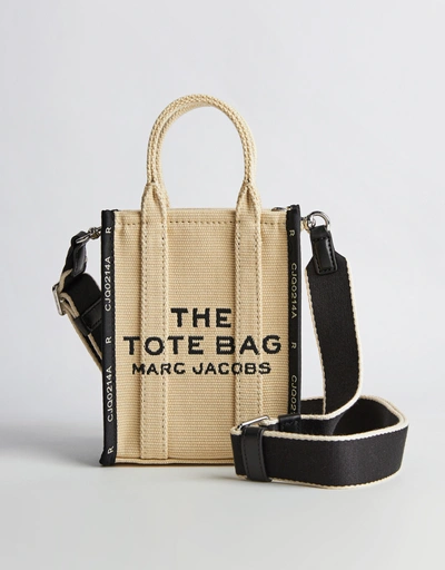 The Mini Warm Sand Woven Jacquard Tote Bag
