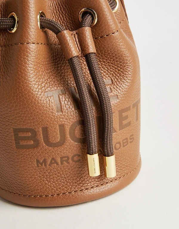 Marc Jacobs The Bucket Micro Full Grain Leather Crossbody Bag
