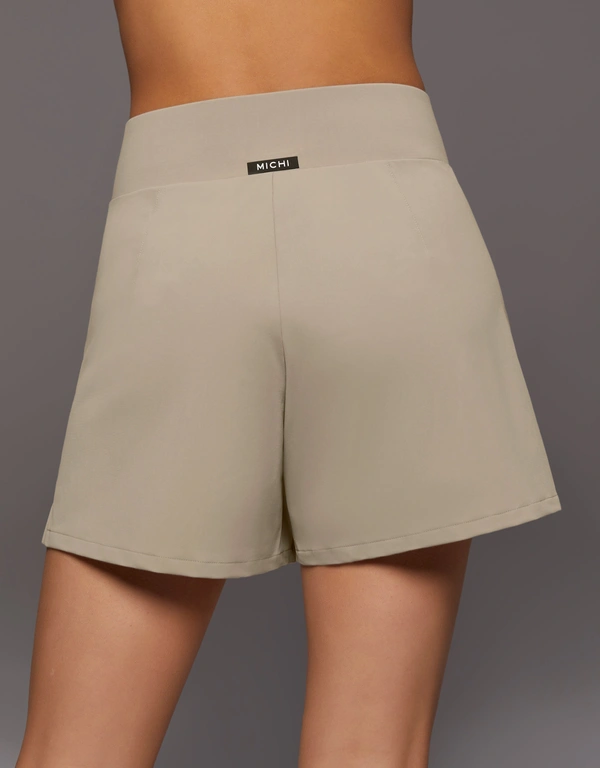 Michi Woke Wrinkle High-Rised Resistant Shorts