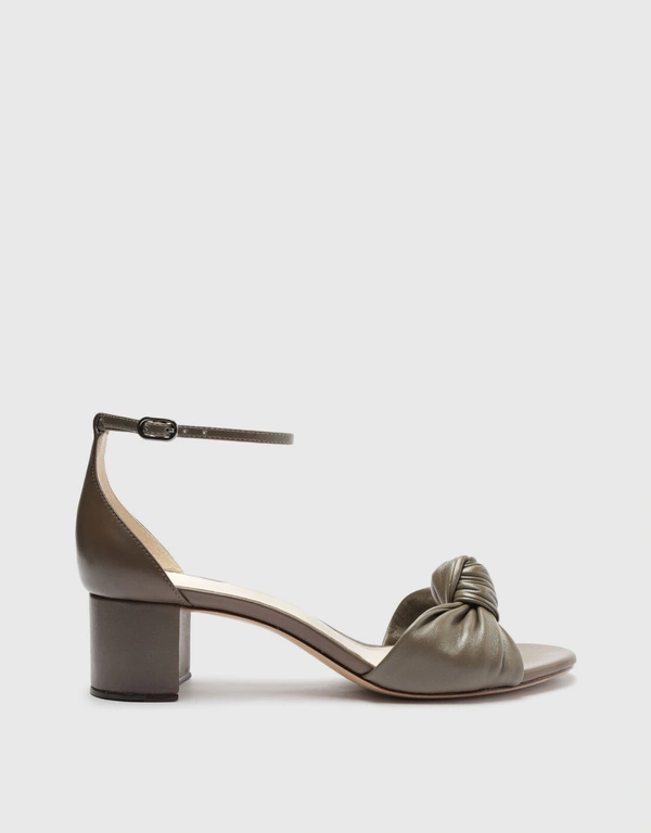 Alexandre Birman Kace 45 Block-Heeled Sandals-Pebble