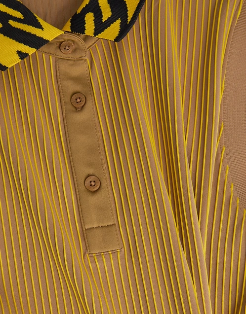 American Sleeve Cropped Bra Sleeveless Top (Striped)