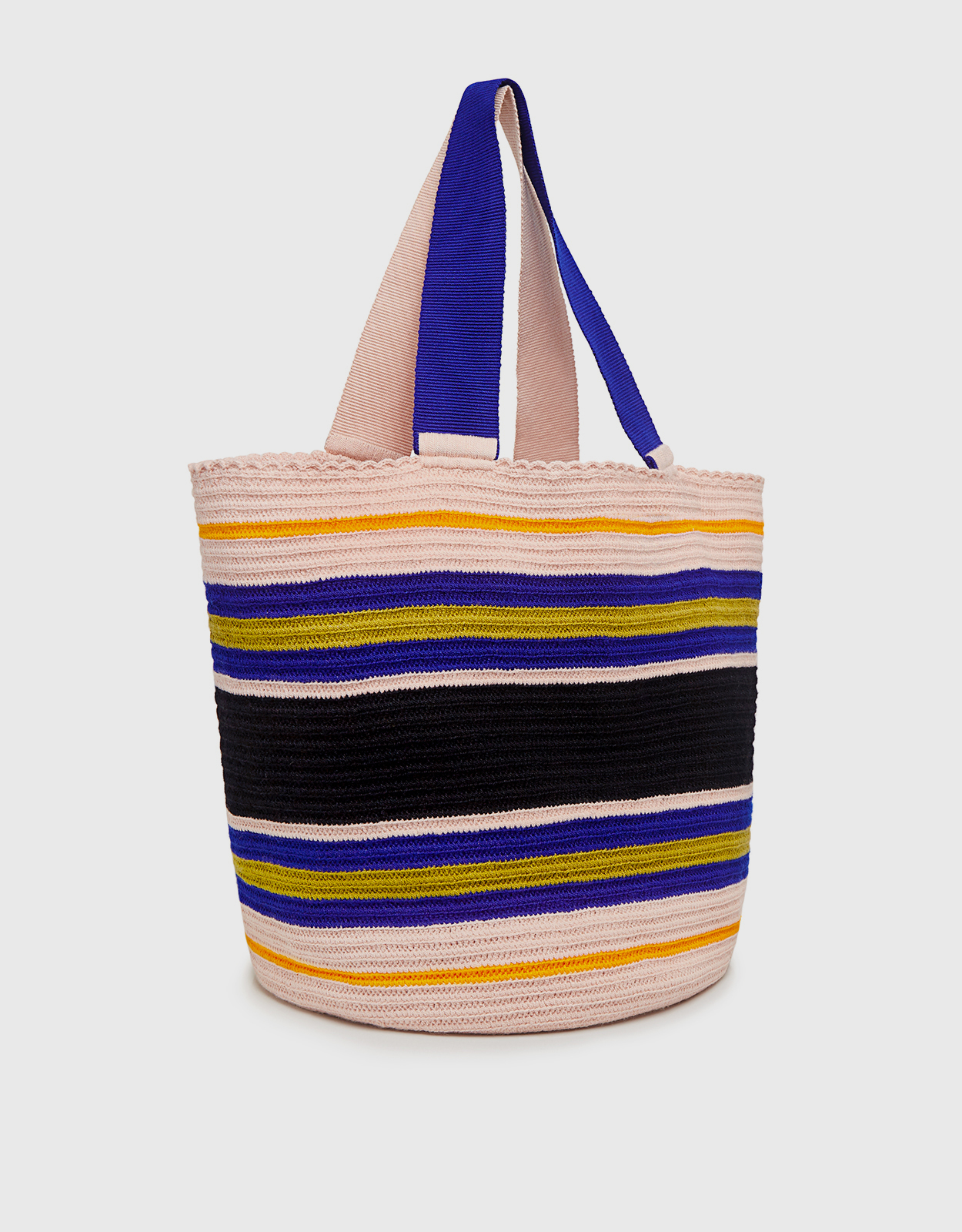 striped tote
