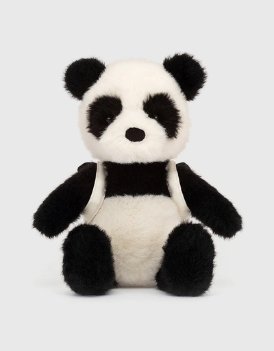 背包熊貓玩偶 22cm