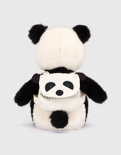 背包熊貓玩偶 22cm