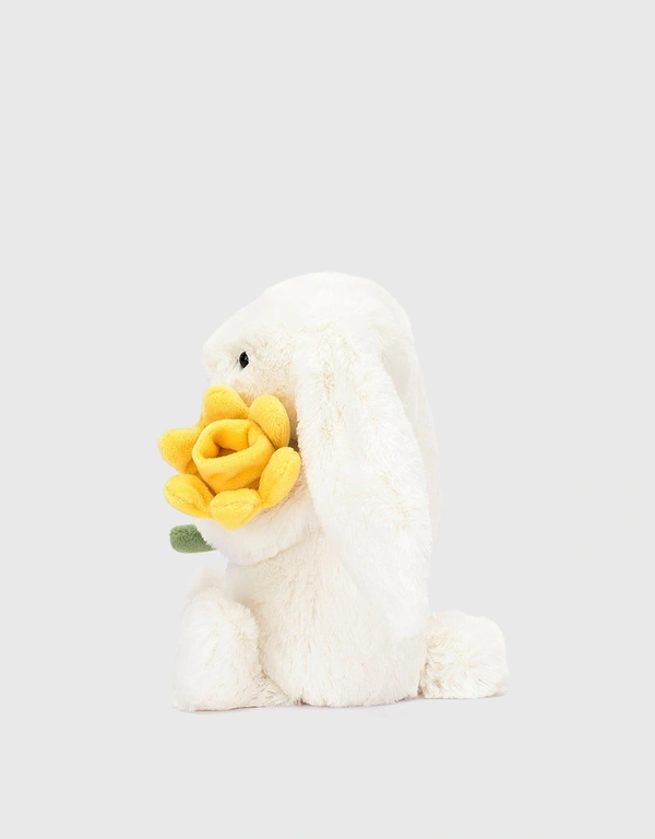 Jellycat Bashful Bunny With Daffodil Soft Toy 18cm