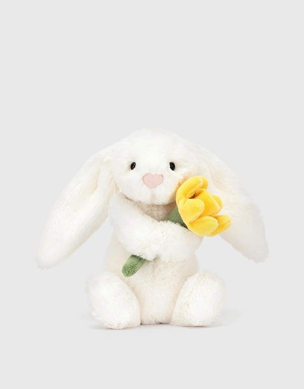 Jellycat Bashful Bunny With Daffodil Soft Toy 18cm