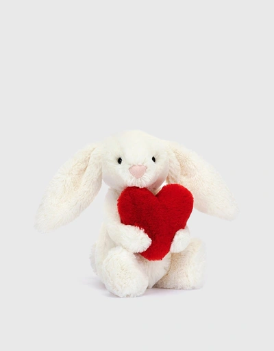 Bashful Red Heart Bunny Soft Toy 18cm