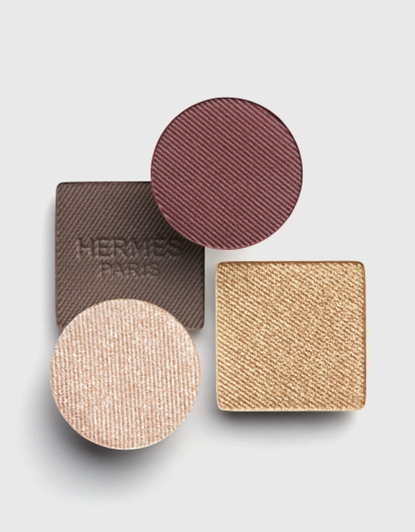 Hermès Beauty Ombres D’Hermès 四色眼影盤補充裝-06 Ombres Mordorees