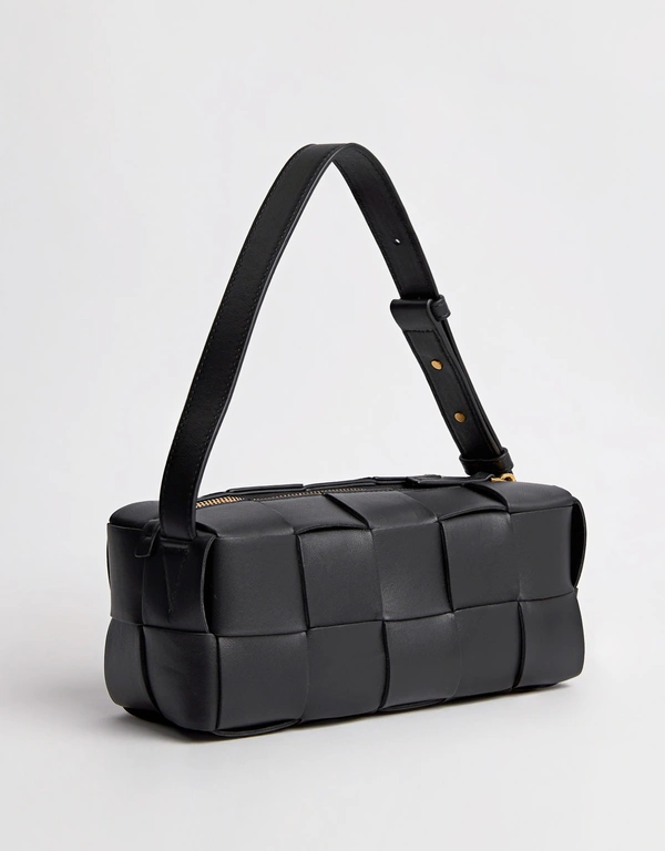 Bottega Veneta Cassette Small Brick Lambskin Shoulder Bag