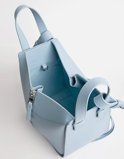 Compact Hammock Satin Calfskin Crossbody Bag