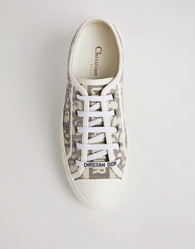 Walk'n'Dior Cotton Embroidered Motif Sneakers
