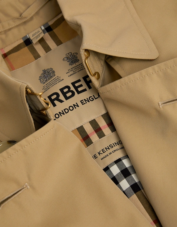 Burberry Kensington Heritage Cotton Classic Mid-length Trench Coat