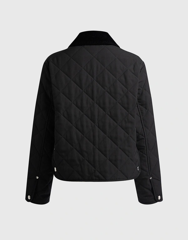 Burberry Thermoregulated Barn Quilted Cropped Jacket