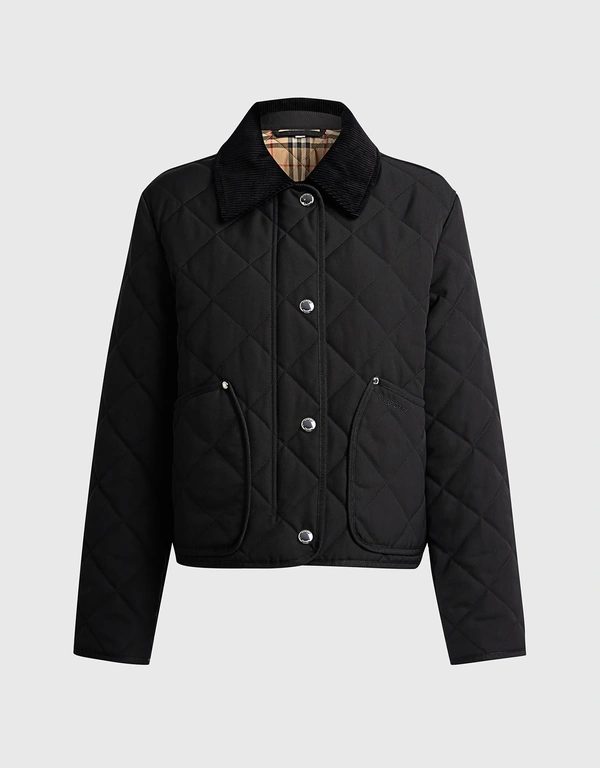 Burberry Thermoregulated Barn Quilted Cropped Jacket