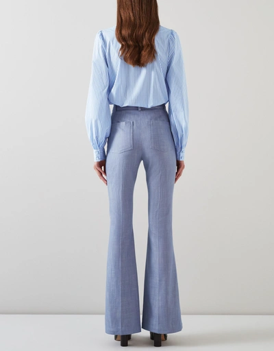 Avery Cotton Flared Trousers