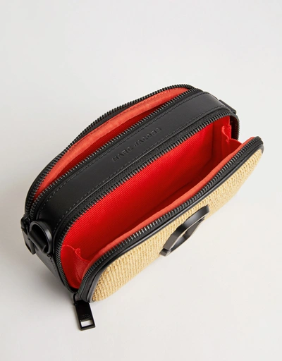 The Snapshot Saffiano Woven Camera Bag