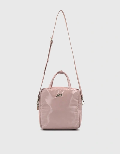 Bell Square Cross Body Bag-Stone Pink