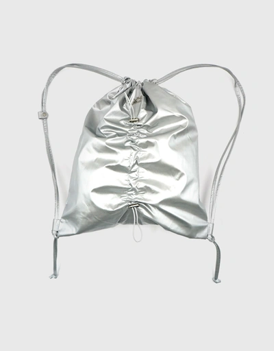 Nova Drawstring Backpack-Stone Silver