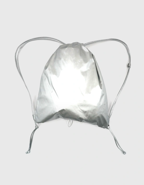 YIEYIE Nova Drawstring Backpack-Stone Silver
