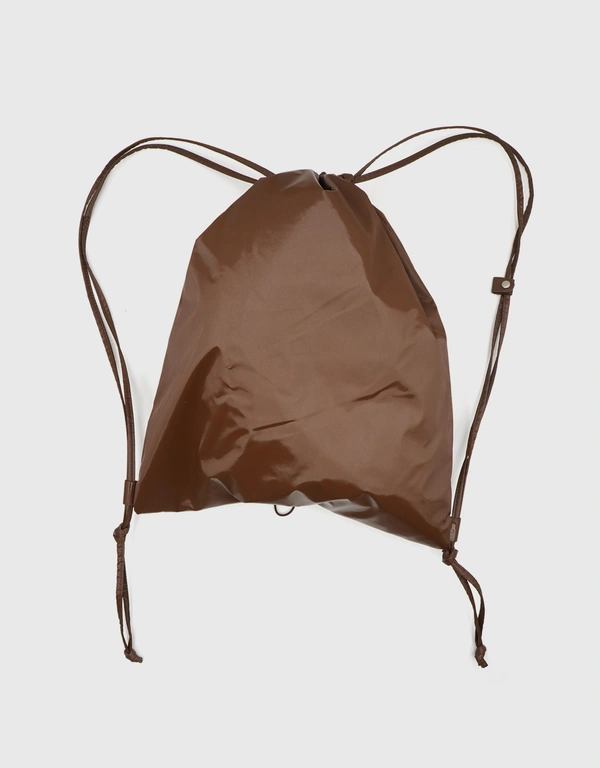 YIEYIE Nova Drawstring Backpack-Stone Brown