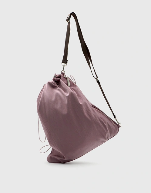 Eden Nylon Drawstring Shoulder Bag-Misty Rose