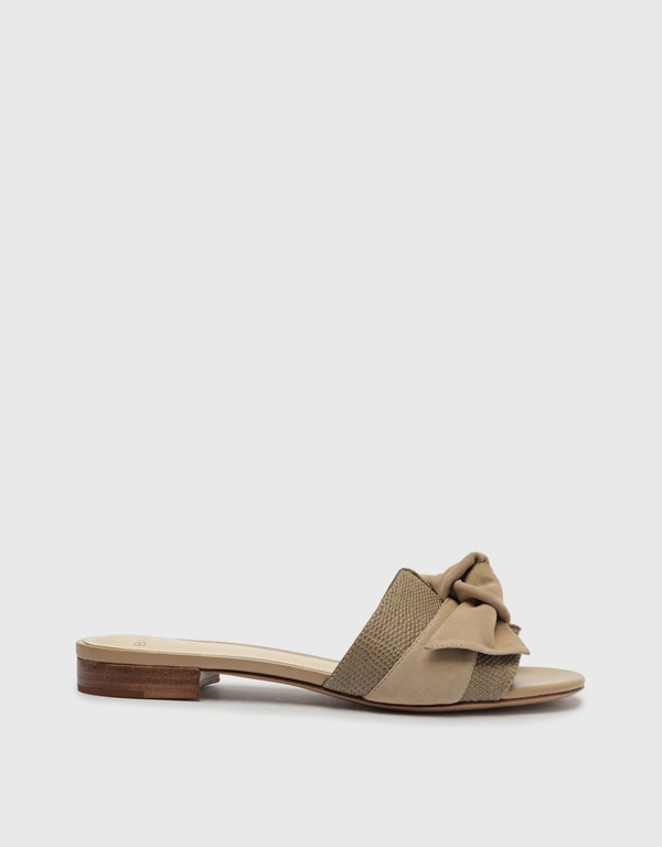 Alexandre Birman Maxi Clarita Flat Sandals-Semolina