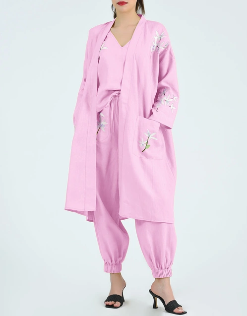 Shule Robe Knee Length Dress-Fondant Pink