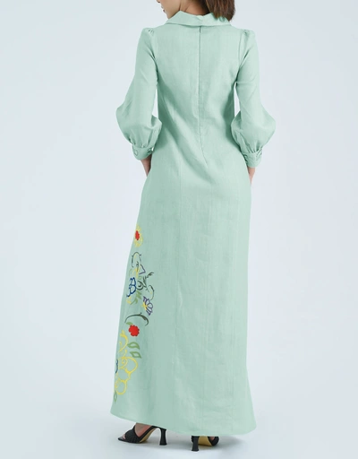 Fatma Maxi Dress-Sage Leaf