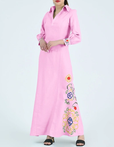 Fatma Maxi Dress-Fondant Pink