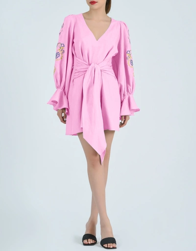 Oyku Mini Dress-Fondant Pink