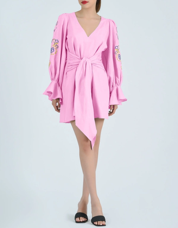 Fanm Mon Oyku Mini Dress-Fondant Pink