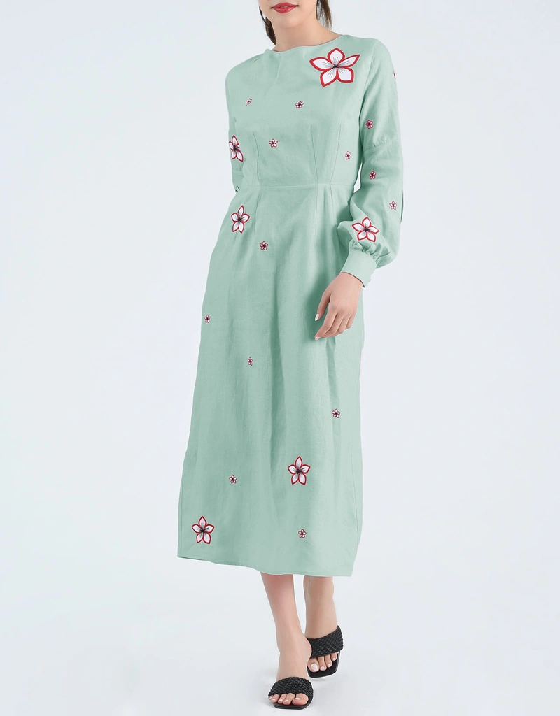 fanm mon green dress A/W 1995 'Mad Maxette' Collection Green Sleeping Bag Strapless Gown main image 0