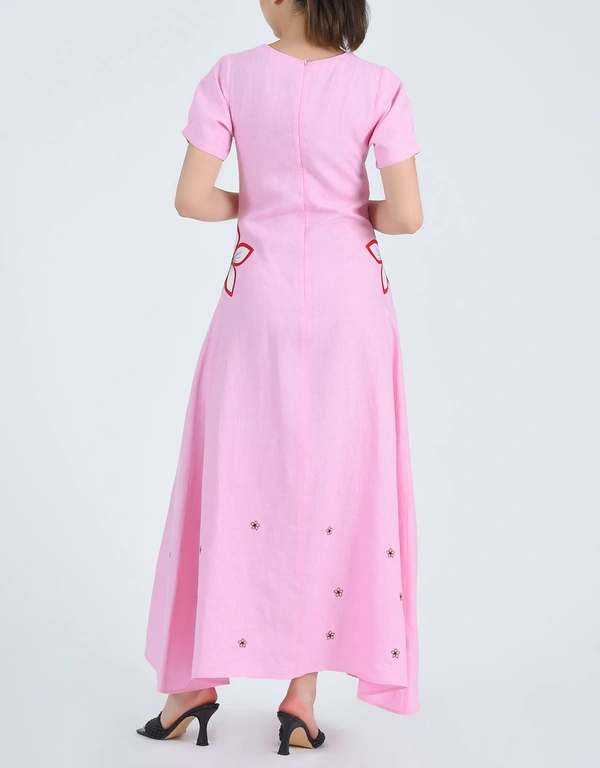 Fanm Mon Kandra Maxi Dress-Fondant Pink