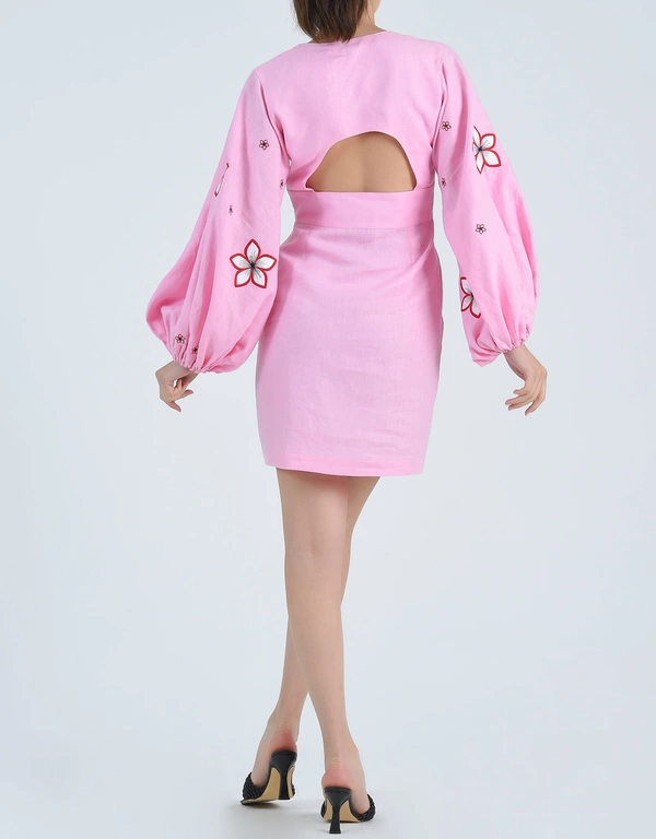 Fanm Mon Birsen Mini Dress-Fondant Pink