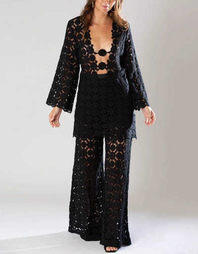Yesenia Doily Lace Coverup Mini Dress