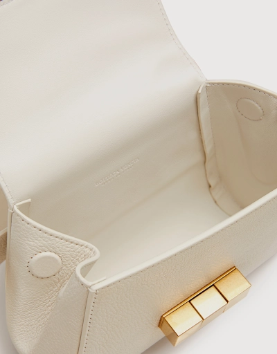 Geometric Mini Leather  Belt Bag