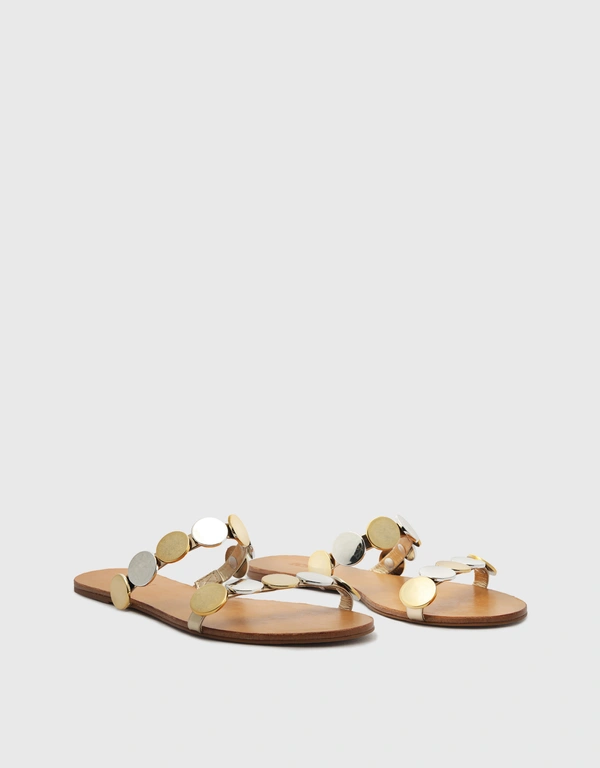Schutz Acacia Spechio Flat Sandals