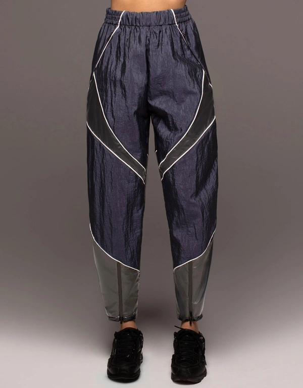 Michi Enigma 80's Style Relaxed Sweatpants-Midnight Blue