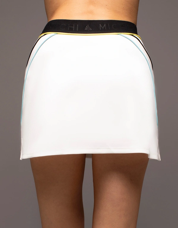 Michi Flash Performance Sport Mini Skirt-Citron